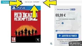 Miniature : LA DATE DE SORTIE DE RED DEAD REDEMPTION 2 !