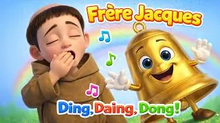 Miniature : Meilleure Version Frère Jacques 🎵 | Ding, Daing, Dong ! | Comptine Française avec Paroles, Karaoké