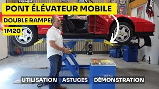 Miniature : Pont élévateur mobile double rampe 1m20 - Démonstration et Utilisation