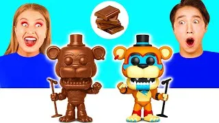 Miniature : Défi Chocolat vs Réalité Nourriture | Bataille Comestible
