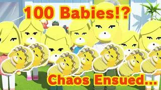 Miniature : What Happens If You Have 100 BABIES Miis on Your Island in Tomodachi Life?