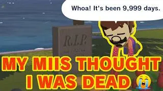 Miniature : What Happens If Your Miis Haven't Seen You in 9,999 DAYS in Tomodachi Life? 😱