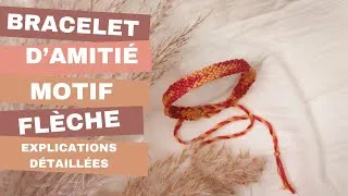 Miniature : TUTO BRACELET D'AMITIE MOTIF FLECHE AVEC 2 COULEURS