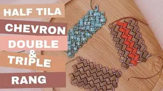 Miniature : Half Tila chevron en double et triple rang : technique de tissage.