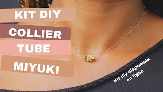 Miniature : Kit DiY  collier tube et miyuki ( les kits DiY par Popibijoux)