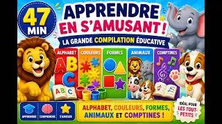 Miniature : Apprendre l'Alphabet, les Couleurs, les Formes et les Animaux | Compilation Éducative avec Comptines