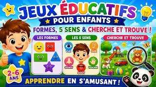 Miniature : Jeux Éducatifs pour Enfants | Les Formes, les 5 Sens & Cherche et Trouve !