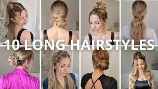 Miniature : 10 coiffure DIY cheveux MI-LONG à LONGS coiffures facile et rapide ( chignon ponytail tresse 2026 )