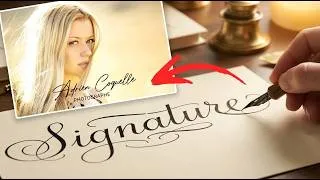Miniature : Comment faire une jolie signature photo manuscrite (GRATUITEMENT)