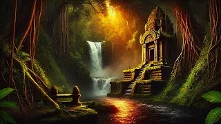 Miniature : Temple ancien dans la jungle – Cascade mystique