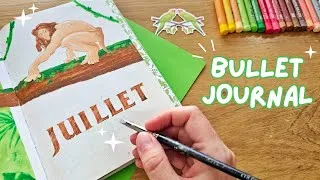 Miniature : BULLET JOURNAL | Juillet 2026 | Tarzan et pastels à l'huile Arrtx