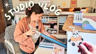Miniature : STUDIO VLOG | Création d'une collection de papeterie en 3 jours 🌟