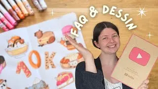 Miniature : FAQ #4 | Maman entrepreneure | Dessins et Trophée 10K abonnés Youtube