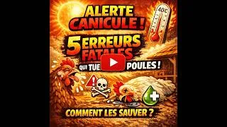 Miniature : ALERTE CANICULE : 5 Erreurs Fatales qui Tuent vos Poules (et comment les sauver !)