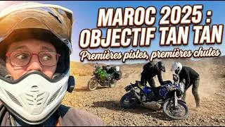 Miniature : Premières pistes au Maroc 🇲🇦… et premières chutes ! | Roadtrip moto 2025 – Objectif Tan-Tan #2