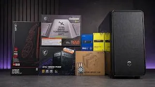 Miniature : How I built this CLEAN STEALTH GAMING PC | SIMPLE POV PC BUILD | Ryzen 7 9800X3D + RX 9070 XT