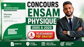 Miniature : 📥 Livre Concours ENSAM Physique (2005–2025) | Téléchargement Gratuit