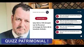 Miniature : SCI, Immobilier, Impôt/revenu,  SCPI :  testez vos connaissance sur ce  QUIZZ !QUIZZ Patrimonial !