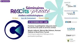 Miniature : Favoriser la participation citoyenne dans les services de santé et services sociaux