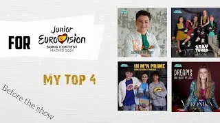 Miniature : Junior Songfestival 2024 : Netherlands - My Top 4 (before the show)