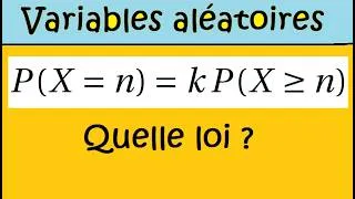 Miniature : Variables aléatoires - Espérance une loi géométrique bien cachée