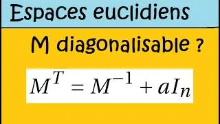 Miniature : Espace euclidien - matrice symétrique et orthogonale