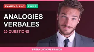 Miniature : 🟢 Analogies Verbales - EXAMEN BLANC Facile #3