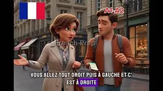 Miniature : Asking Directions in French.  #frenchlistening #improvefrenchlistening 