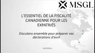Miniature : L'essentiel de la fiscalité canadienne pour les immigrés