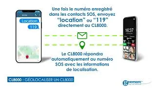 Miniature : Comment fonctionne la géolocalisation sur le téléphone portable senior CL 8000 de Geemarc ?
