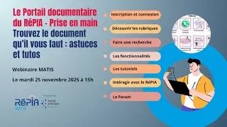 Miniature : Webinaire MATIS  - Portail documentaire astuces et tutos 2025