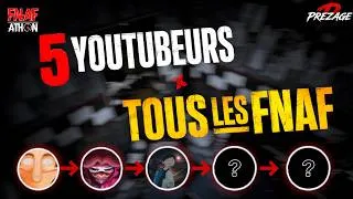 Miniature : 5 YOUTUBEURS doivent FINIR TOUS les FNAF le plus VITE possible !