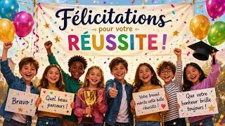 Miniature : 🎵 Félicitations pour Votre Réussite 🎉#FiersDeVous#SuccesScolaire#ToujoursPlusHaut#croireensesreves