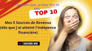 Miniature : Générez des revenus passifs pour atteindre l'INDÉPENDANCE FINANCIÈRE