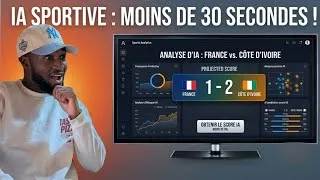 Miniature : Analyse Sportive par IA: Comment prédire le score exact en 30 secondes ?