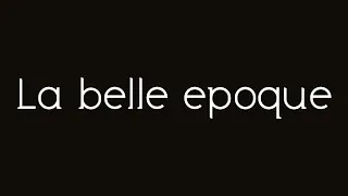 Miniature : La belle époque...