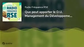 Miniature : Que peut apporter le D.U. Management du Développement Durable en Santé ?