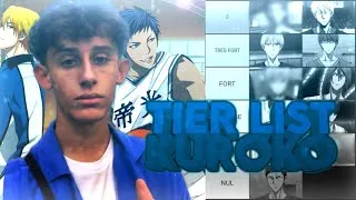 Miniature : QUI EST LE MEILLEUR JOUEUR DE KUROKO NO BASKET ?? - TIER LIST