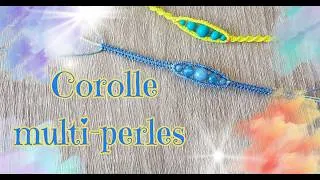 Miniature : 🌸 Tutoriel micro macramé : Bracelet à corolle de perles | DIY débutant