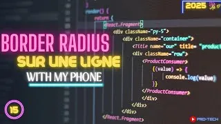 Miniature : [♦️TUTO HTML/CSS♦️]: Border-Radius en HTML/CSS | Crée des Bordures Arrondies sur Ton Smartphone !