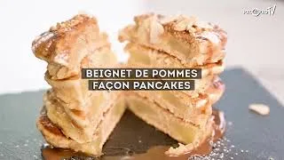 Miniature : Recette beignet de pommes façon pancakes