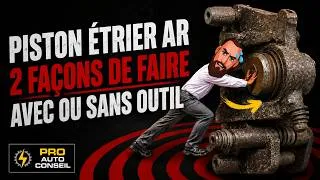 Miniature : Repousser le piston d'étrier arrière : 2 méthodes expliquées (avec ou sans outil)