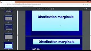 Miniature : distribution à 2 variables caractéristiques marginales