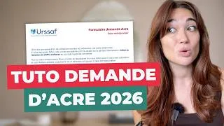Miniature : DEMANDER L’ACRE en micro-entreprise (TUTO)