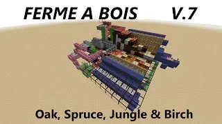 Miniature : MINECRAFT 1.8 ~ REDSTONE - Ferme à bois V.7 (4 arbres)