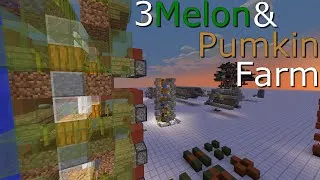 Miniature : MINECRAFT RedStone: 3 Melon & Pumpkin Farms | Présentation