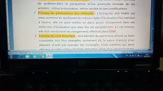 Miniature : cours n°2 : les états de synthèse, les principes comptables fondamentaux.