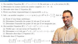 Miniature : Exercices corrigés sur les nombres complexes - 2 BAC SM