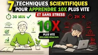 Miniature : 7 techniques scientifiques pour apprendre 10x plus vite et sans stress