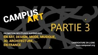 Miniature : PROCÉDURE D'INSCRIPTION SUR CAMPUSART DE A à Z - DERNIERE PARTIE (PARTIE 3)
